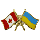 Canada/Ukraine Crossed Pin
