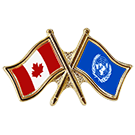 Canada/United Nations Crossed Pin
