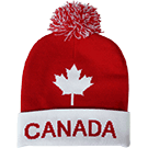 Canada Red & White Knitted Toque