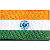 India 1.5"x 2.5" Crest