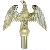 Eagle Finial, Brass Plated (Wing)