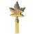 Maple Leaf Finial, Brass Plated