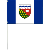 Northwest Territories Paper Stick Flags