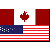 Canada USA Combo Flag