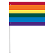 Pride Paper Stick Flags, 4" x 6"