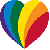 Pride Tattoo - Heart, 1.5"x1.5"