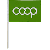 Co-op Paper Stick Flag, Lime