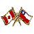 Canada/Chile Crossed Pin