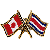 Canada/Costa Rica Crossed Pin