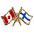 Canada/Finland Crossed Pin