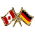Canada/Germany Crossed Pin