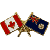 Canada/Hong Kong (former) Crossed Pin