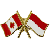 Canada/Indonesia Crossed Pin