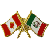 Canada/Mexico Crossed Pin