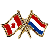 Canada/Netherlands Crossed Pin