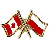 Canada/Poland Crossed Pin