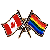 Canada/Pride Crossed Pin