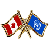 Canada/United Nations Crossed Pin