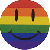 Pride Tattoo - Happy Face, 1.5"x1.5"